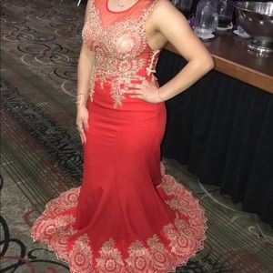 Red prom dress
